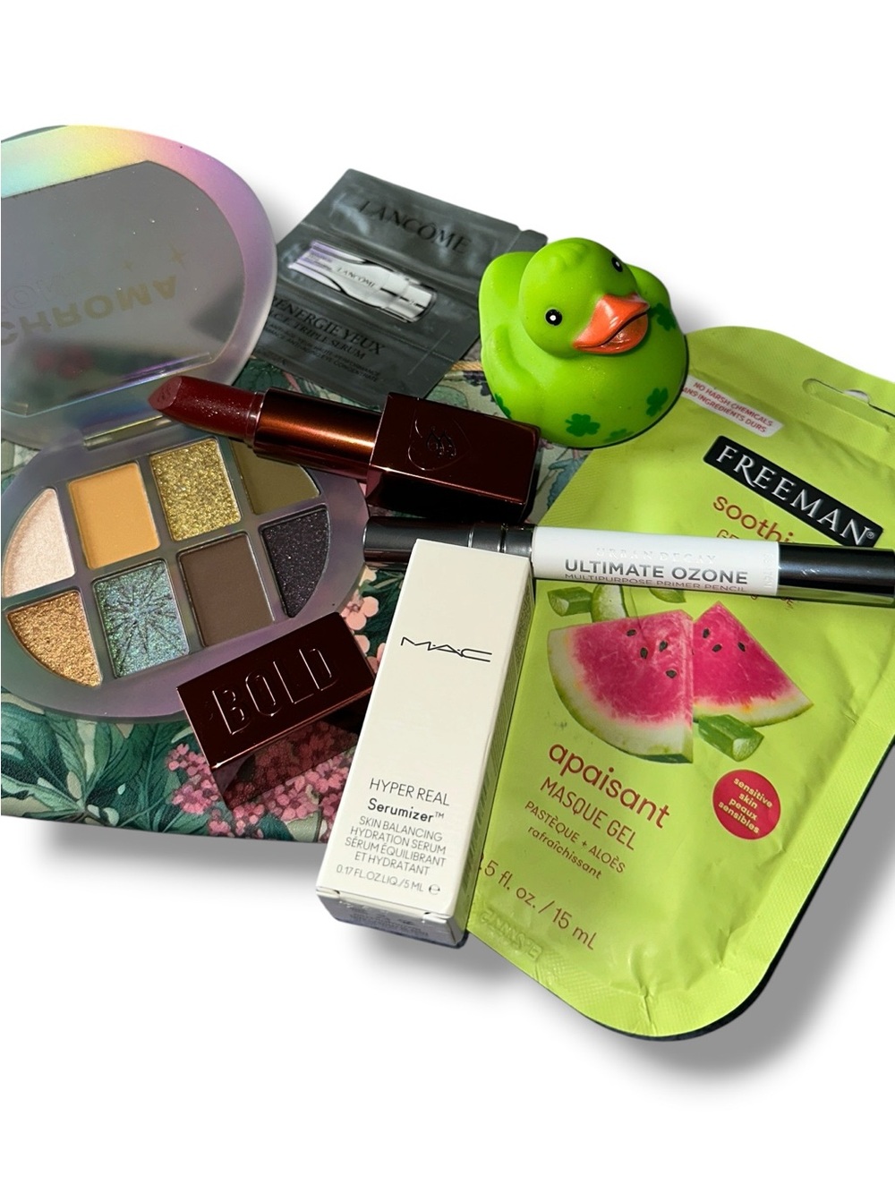 ✨ IPSY GREEN GOODIES Bag Too Faced, Urban Decay, MAC, Urban Decay✨MORE! POUCH